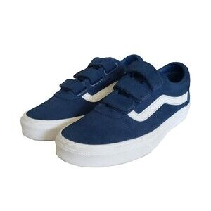 Vans Old Skool Navy Blue Suede Triple Strap Sneakers Women's Size 6